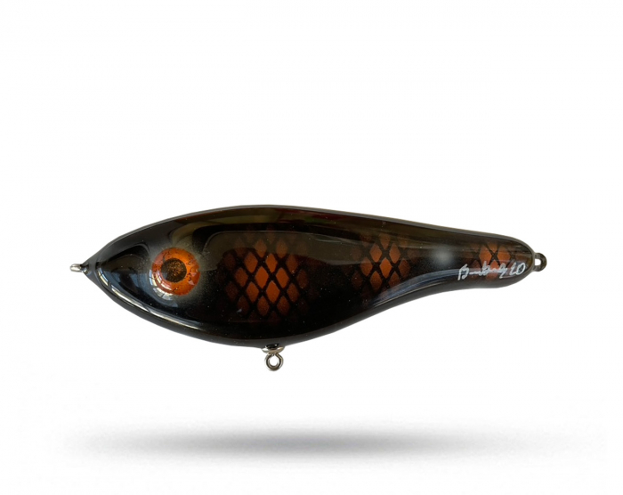 Brunnberg Lures Original Jerk - Black Coppar i gruppen Fiskedrag / Jerkbaits hos Örebro Fiske & Outdoor AB (BB Jerk Black Coppar)